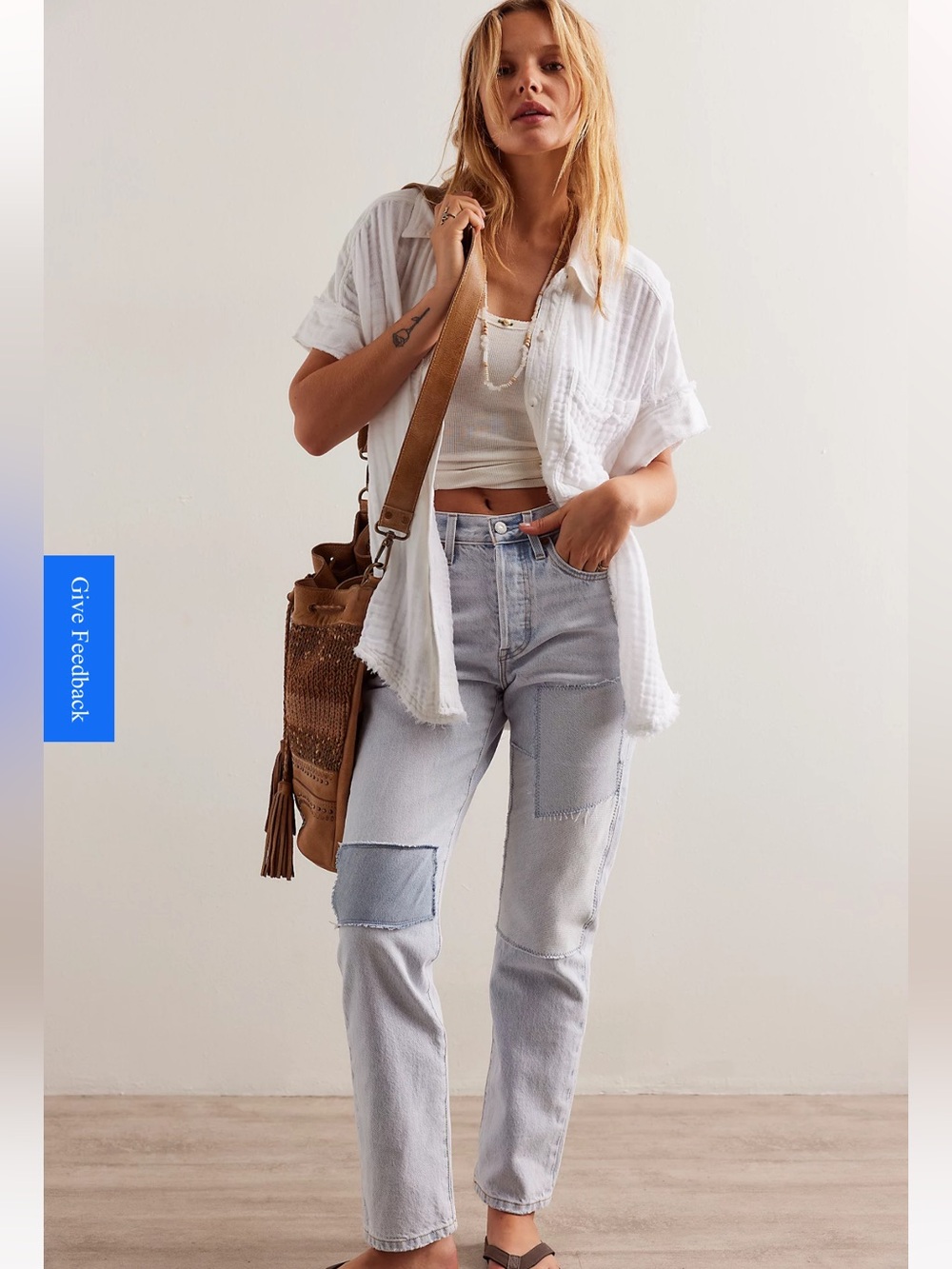 NWOT FREE PEOPLE We The Free Heat Waves Top